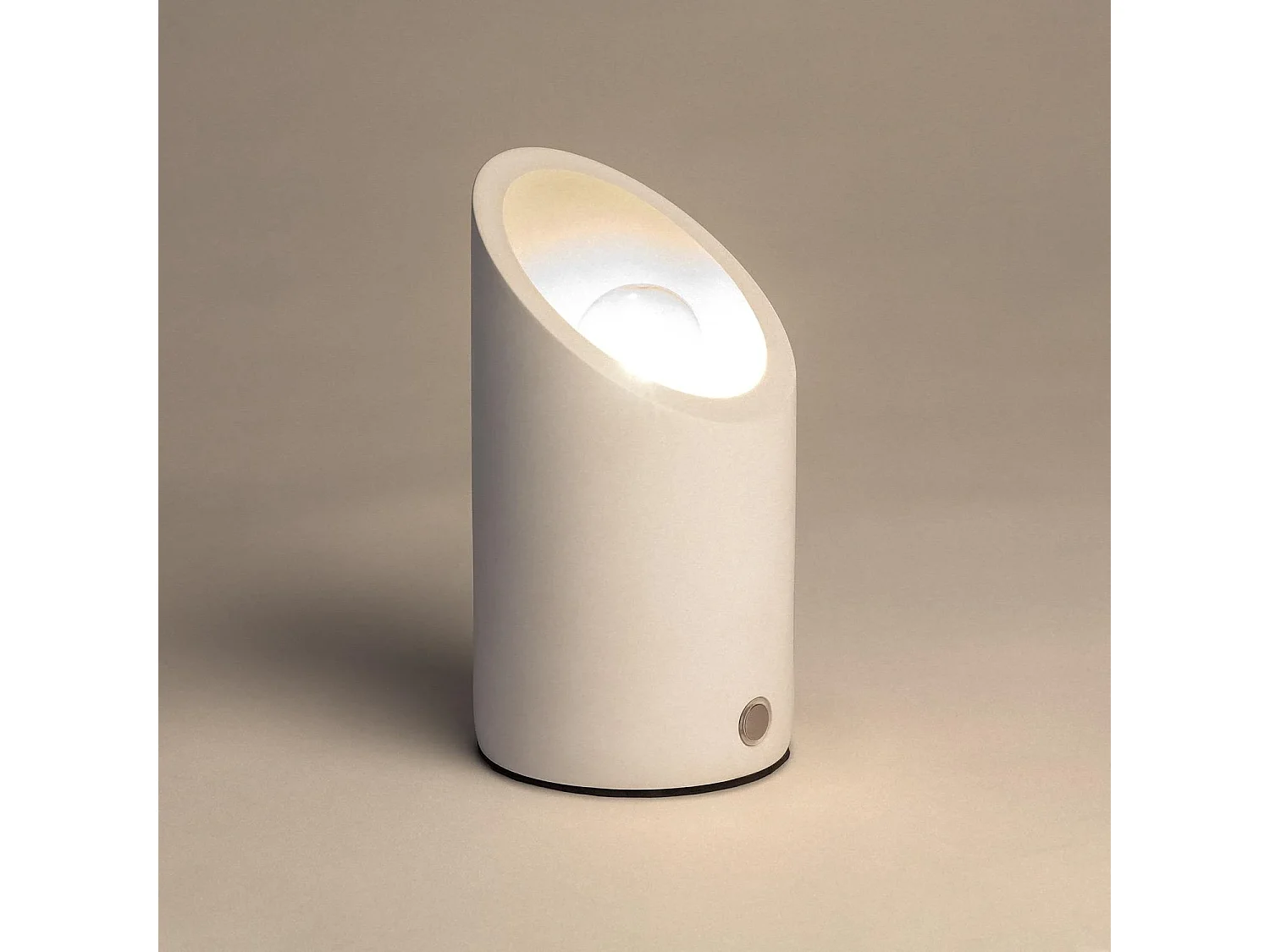 Lámpara de Mesa Yeso Rise Uplighter con Batería USB Recargable Blanco