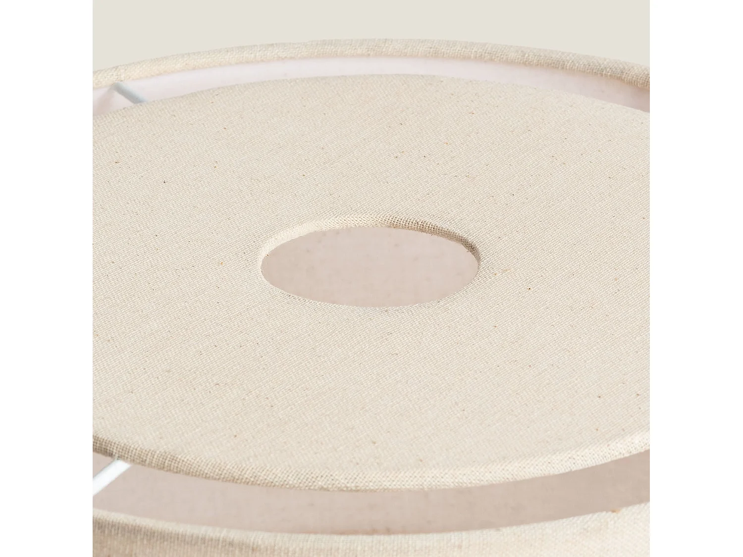Lámpara de Mesa de Lino Liva Beige ↑35 cm