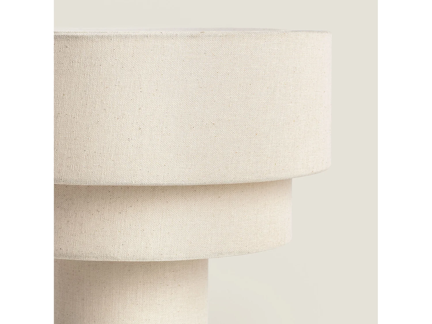 Lámpara de Mesa de Lino Liva Beige ↑35 cm