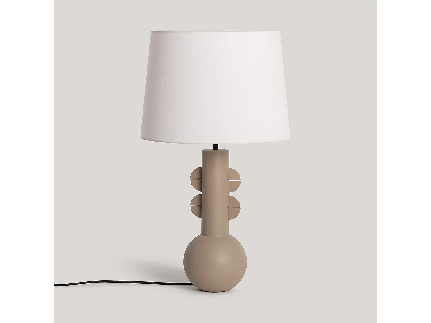 Lampe à Poser Métal Kondur ILUZZIA Beige