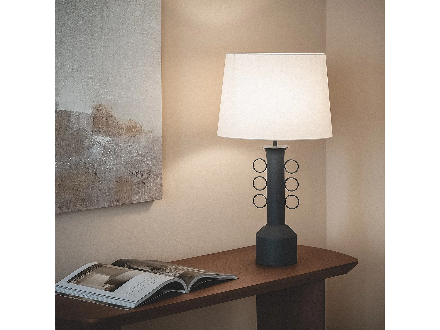 Lampe à Poser Métal Veravil ILUZZIA Bleu