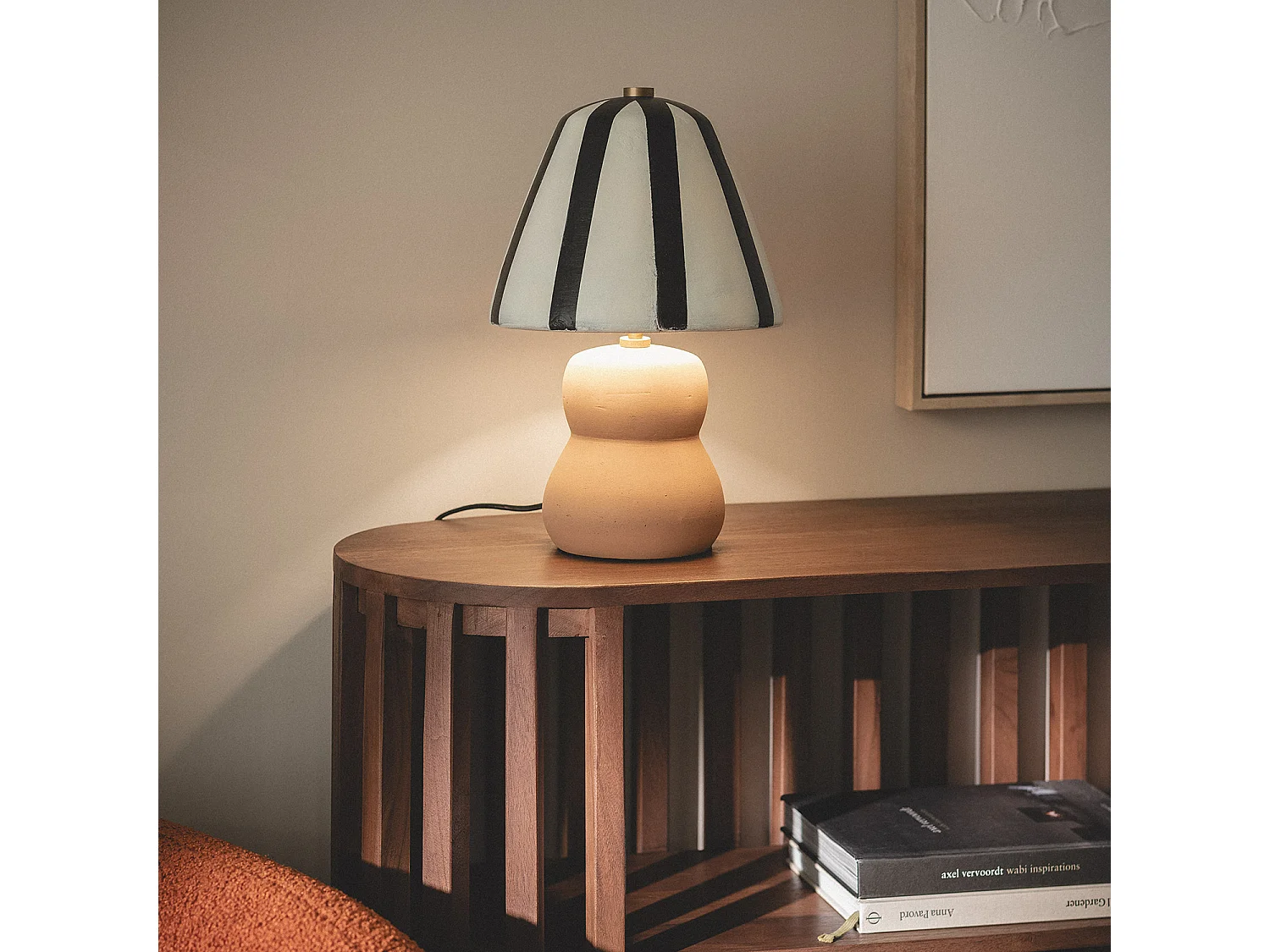 Lampe à Poser Métal Quitamba Noir / Blanc