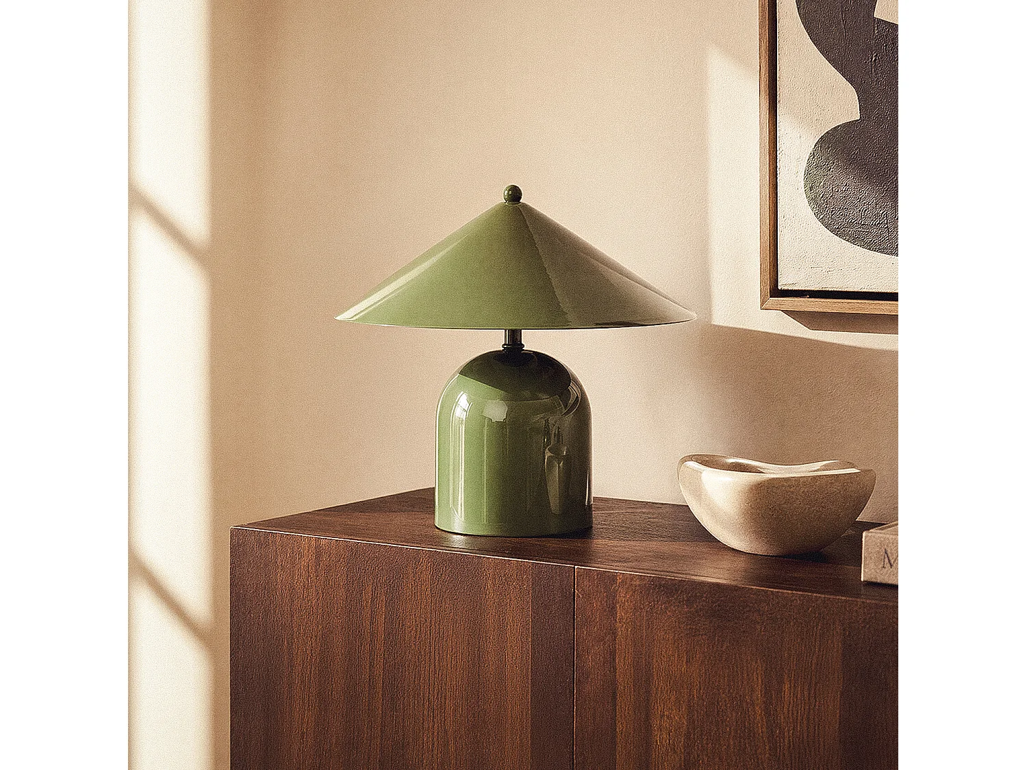 Lámpara de Mesa Metal Noa Verde