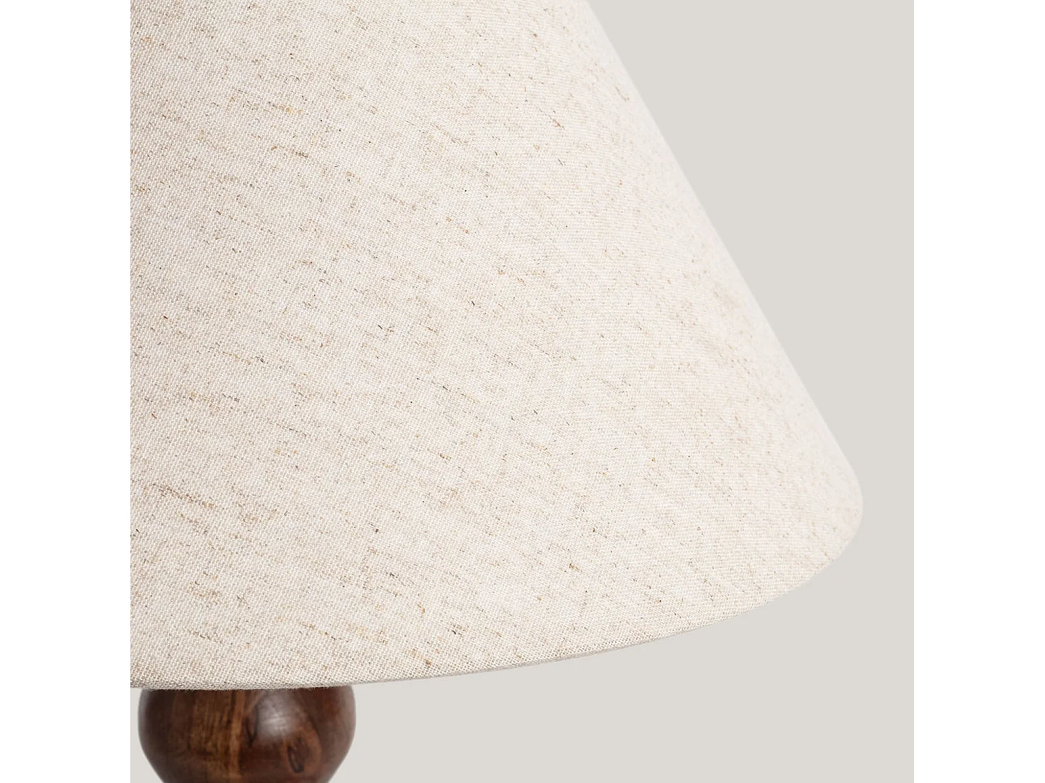Lámpara de Mesa Madera Anahla ILUZZIA Beige