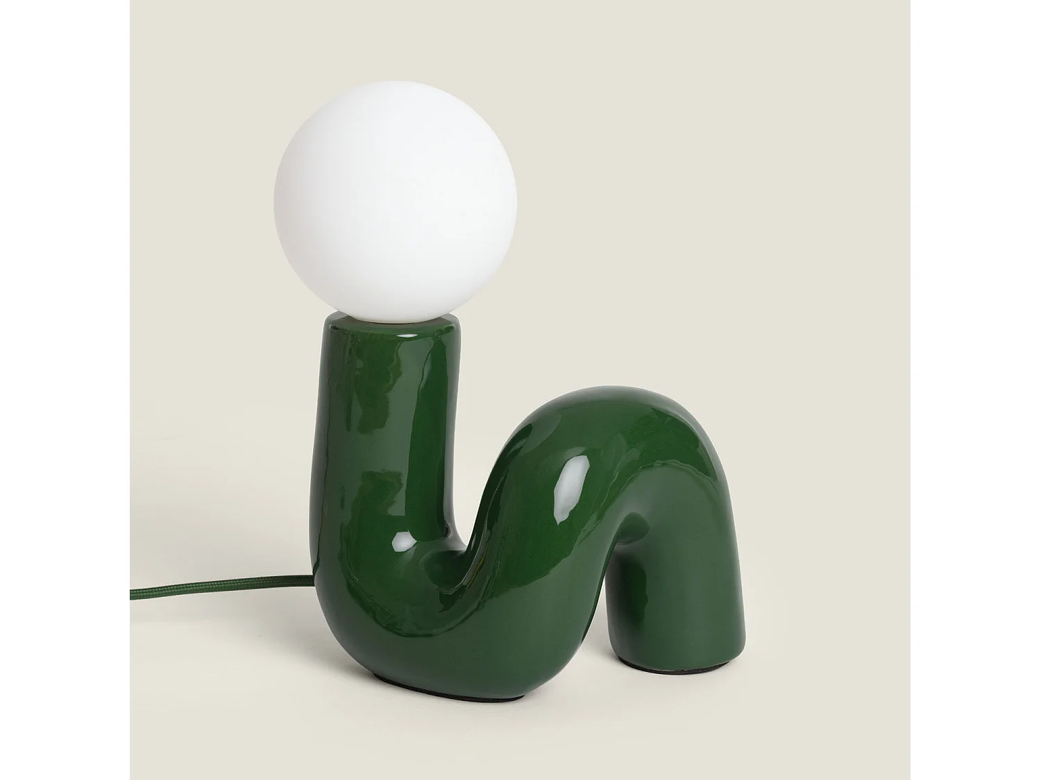 Lámpara de Mesa Cerámica Arlo S Verde