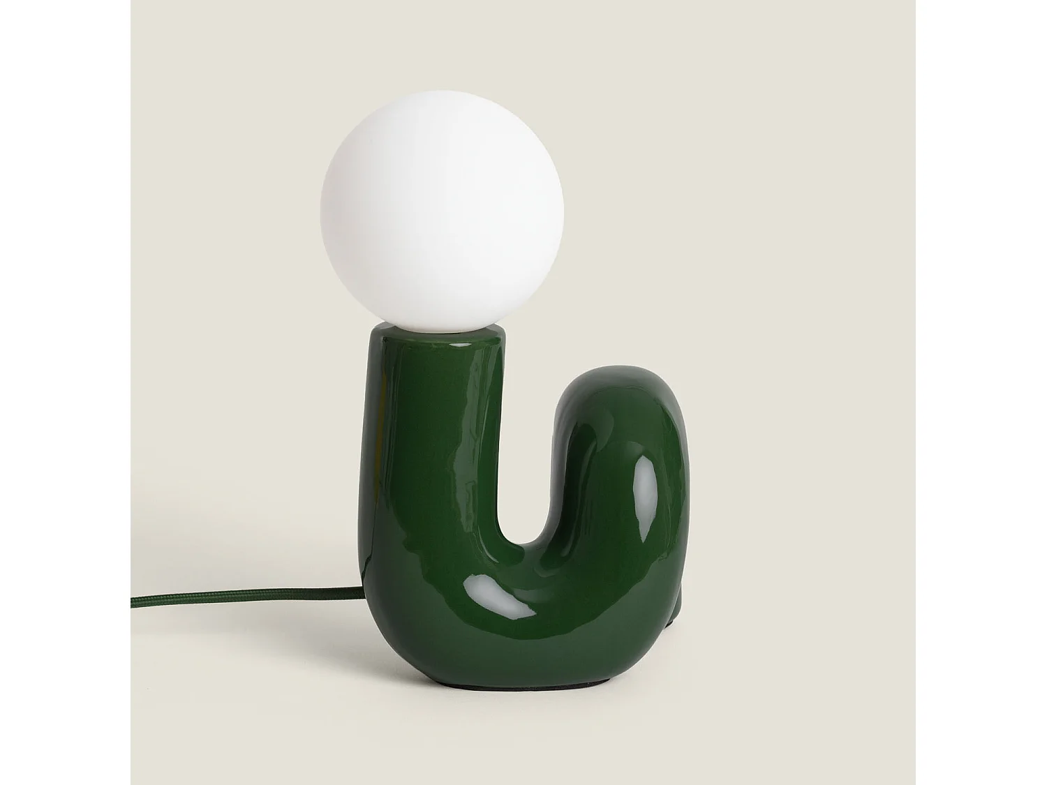 Lámpara de Mesa Cerámica Arlo S Verde