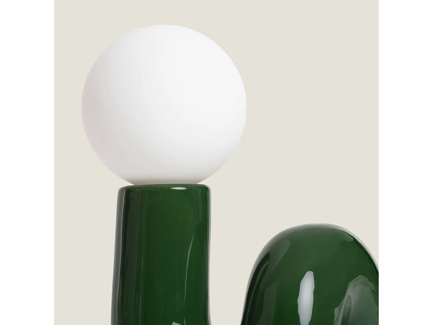 Lámpara de Mesa Cerámica Arlo S Verde