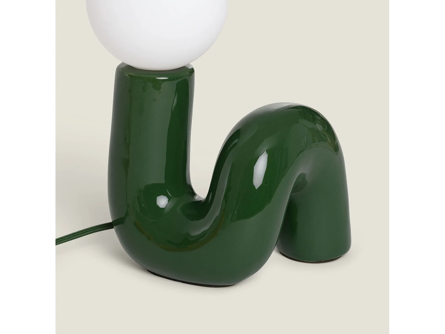 Lámpara de Mesa Cerámica Arlo S Verde