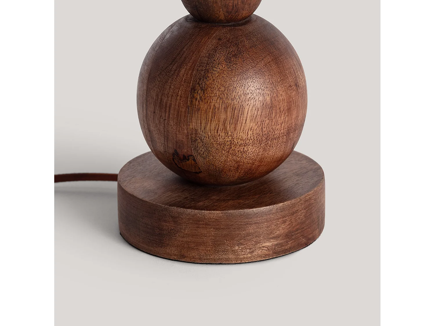 Lámpara de Mesa Madera Tanish ILUZZIA Beige