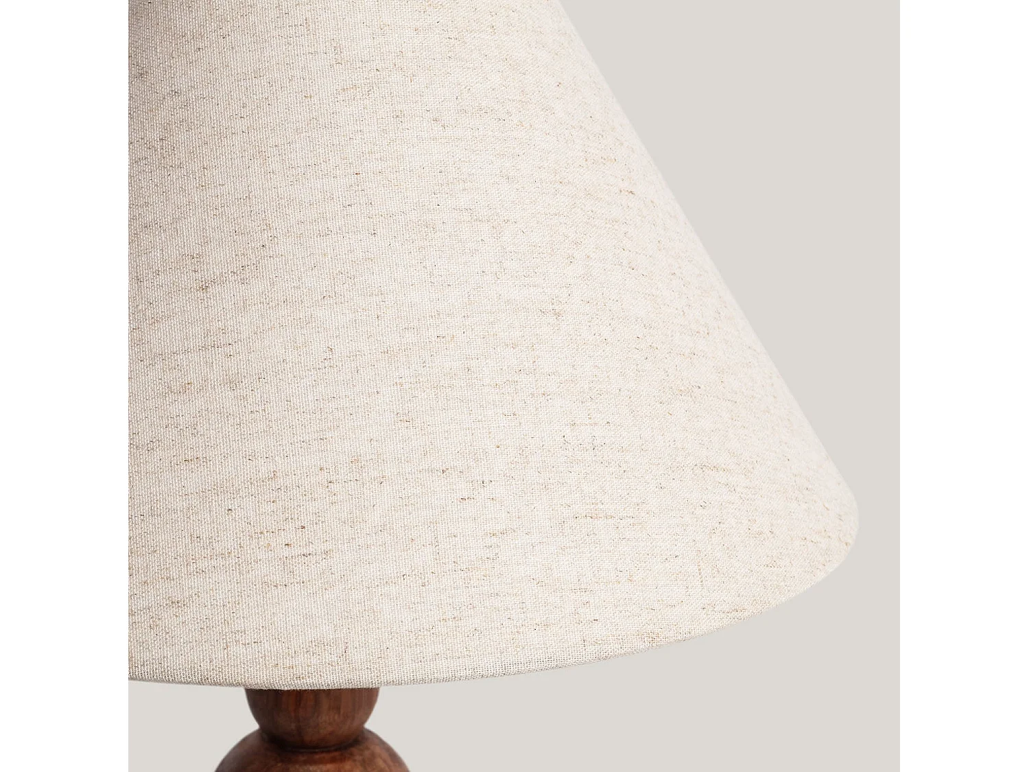 Lámpara de Mesa Madera Tanish ILUZZIA Beige