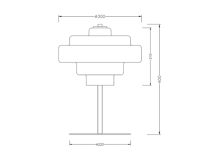 Lámpara de Mesa de Metal y Cristal Nova Marrón ↑40 cm