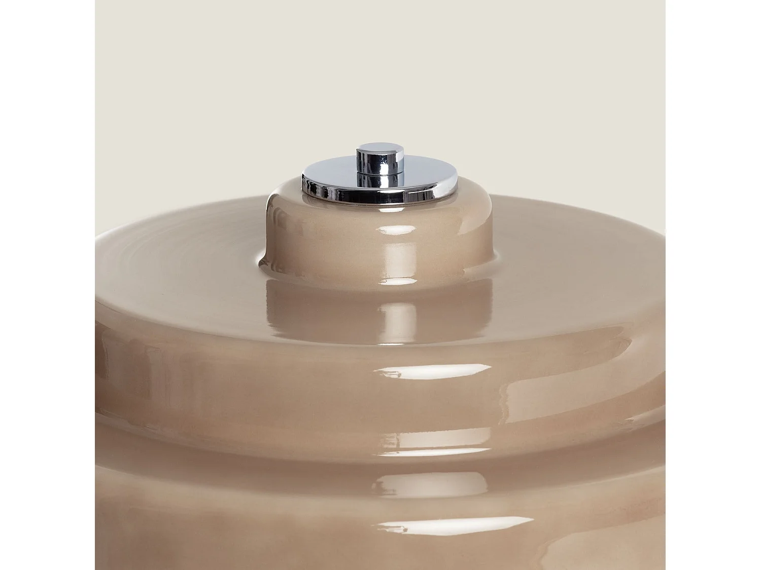 Lampada da Tavolo in Metallo e Vetro Nova Marrone ↑40 cm