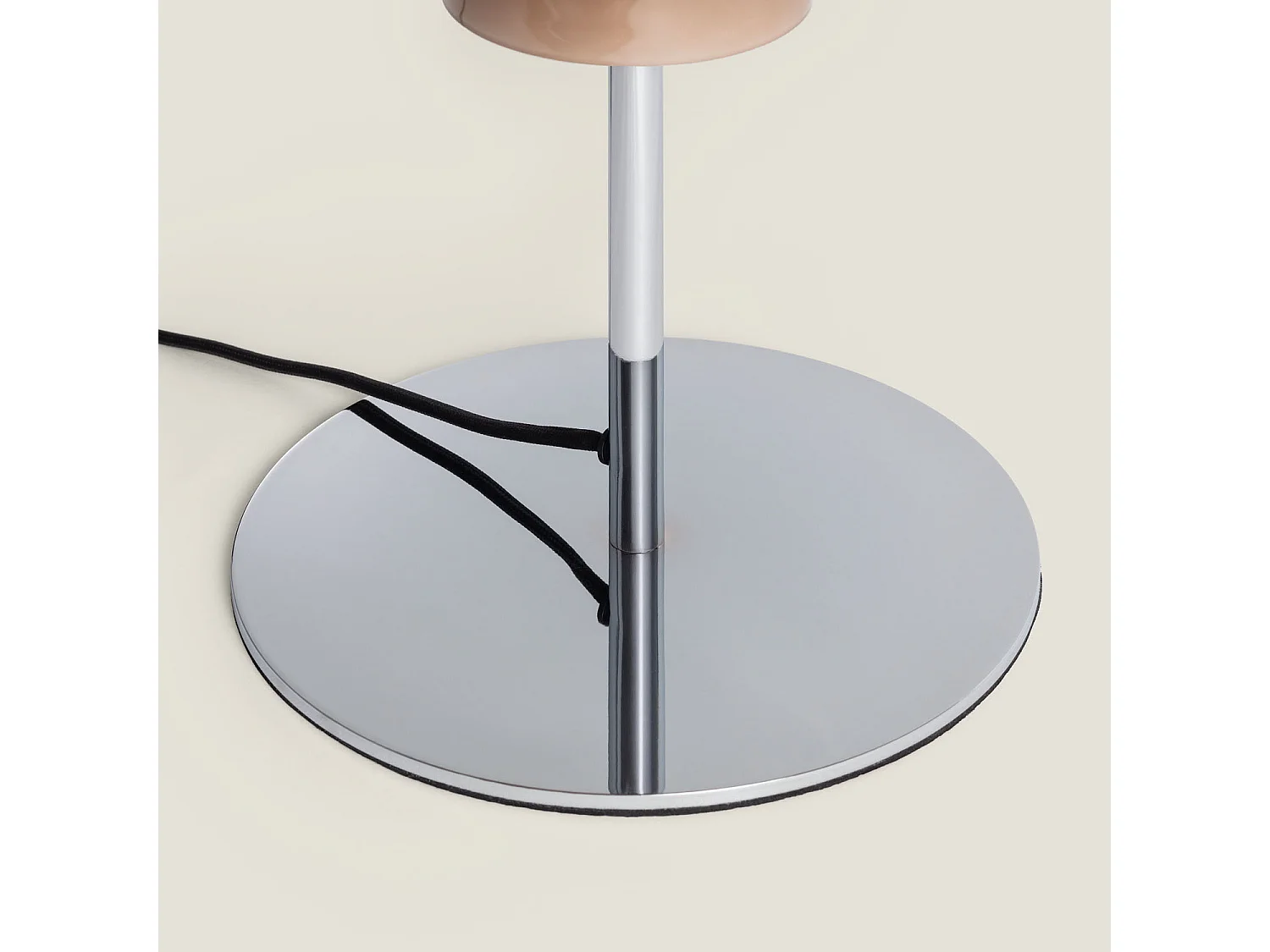 Lampada da Tavolo in Metallo e Vetro Nova Marrone ↑40 cm