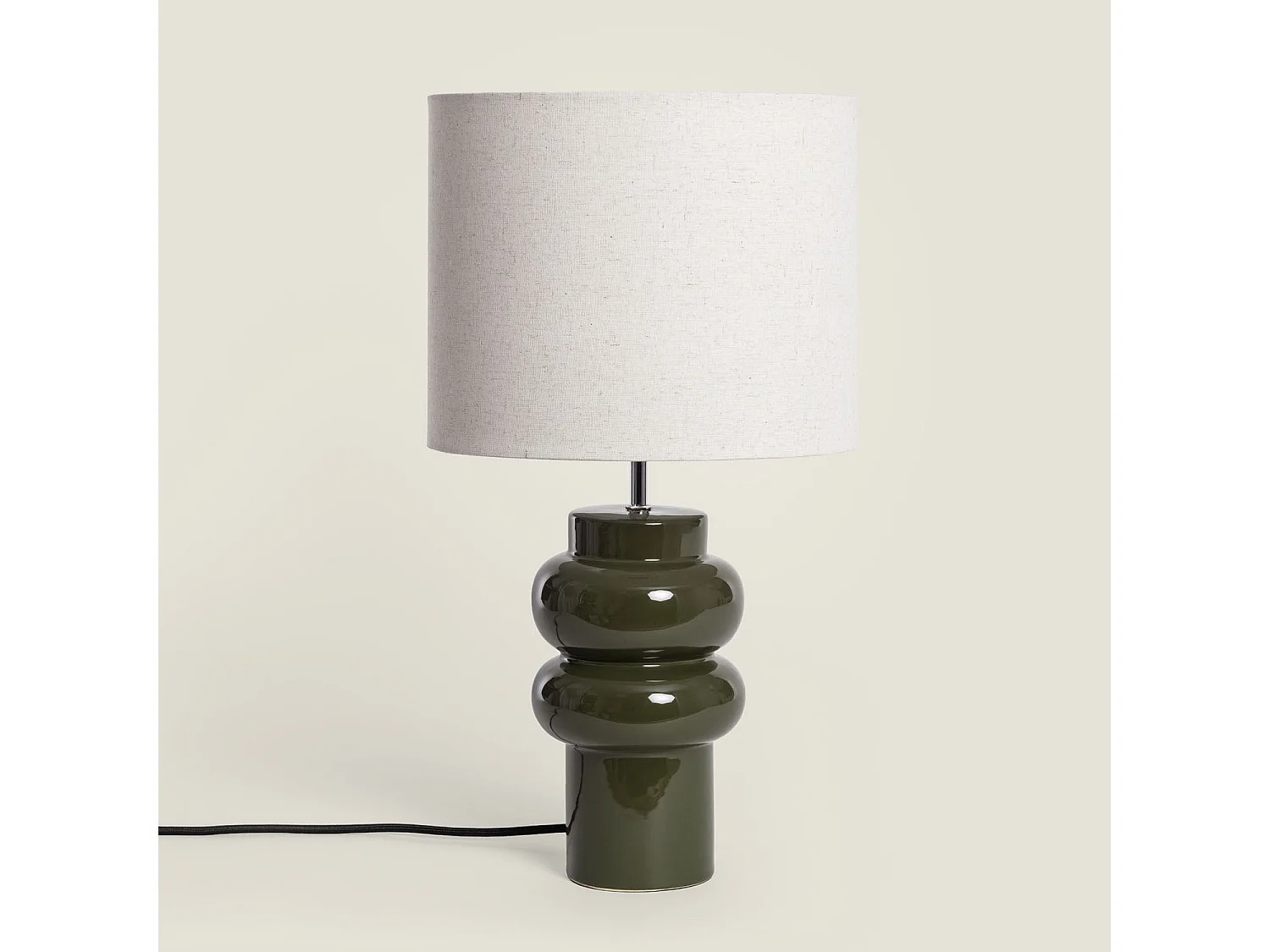 Lámpara de Mesa Cerámica Iker Verde 510 mm