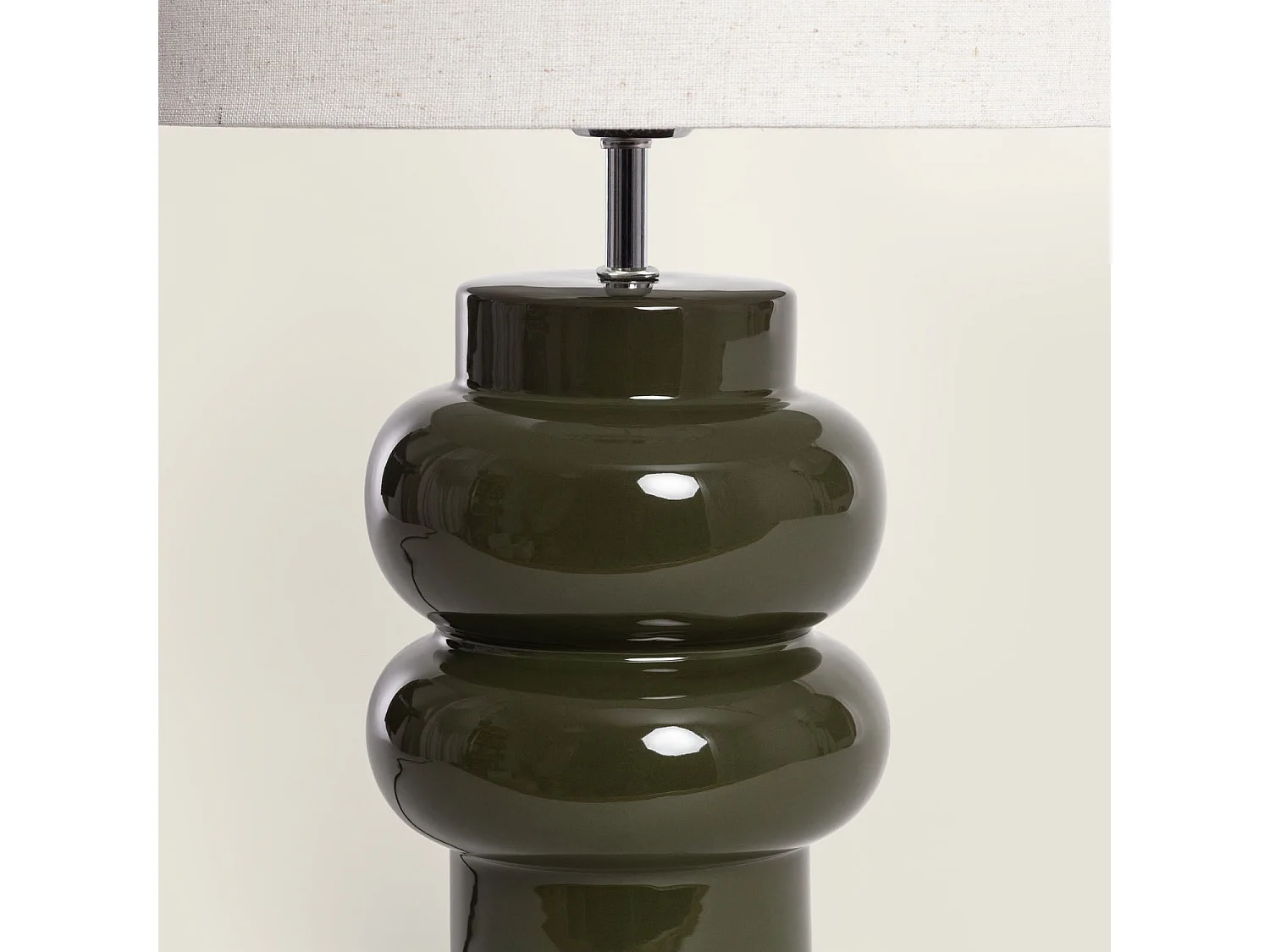 Lámpara de Mesa Cerámica Iker Verde 510 mm
