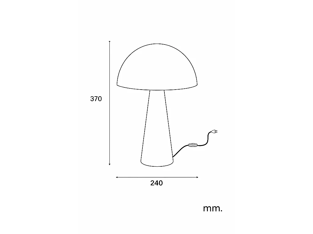 Lampe à Poser Ciment Foncé Besnica  Marron foncé