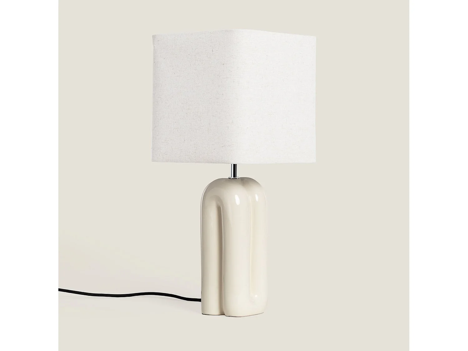 Lámpara de Mesa Cerámica Vero Blanco 510 mm