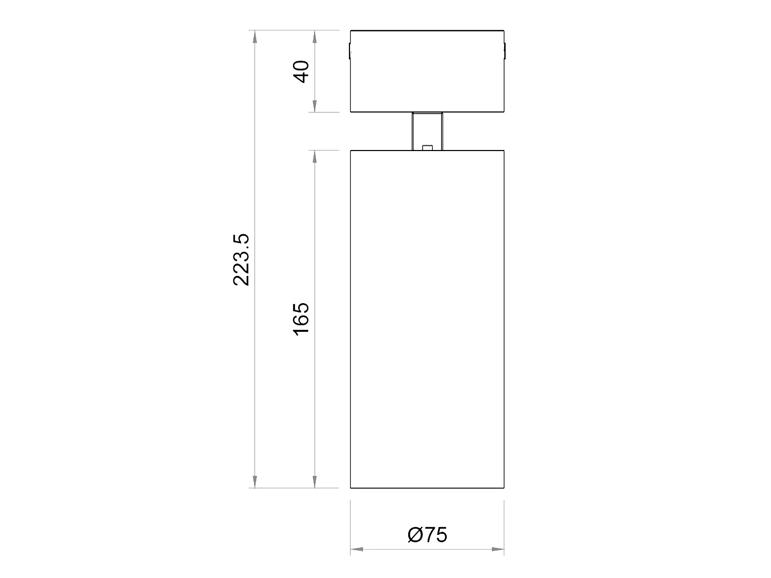 Applique LED Superficie 30W Alluminio Misoh 2700K - 4000K - 6000K 38º Bianco / Nero CCT