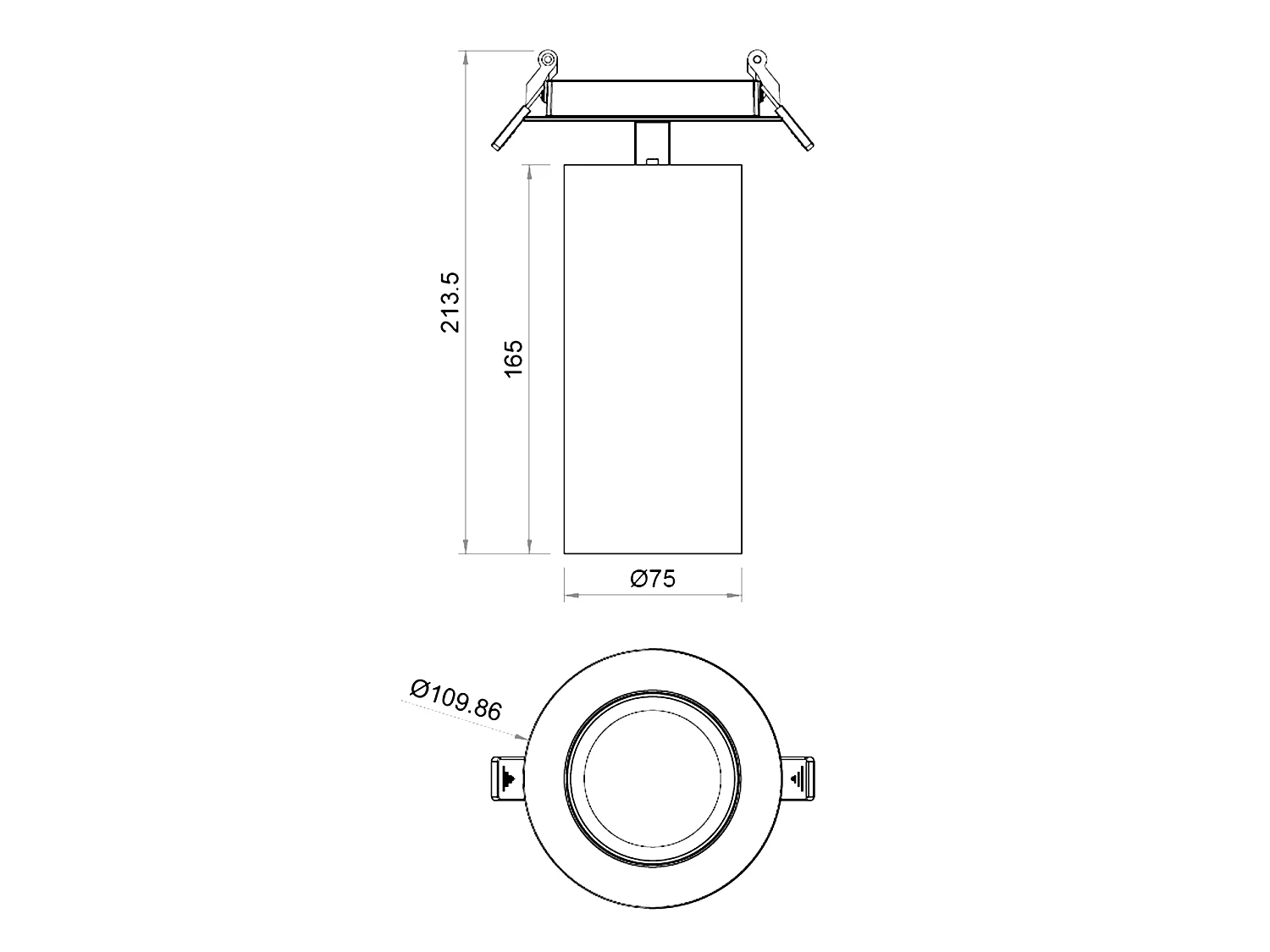 Applique LED Incasso 30W Alluminio Misoh 2700K - 4000K - 6000K 38º Bianco / Argento CCT