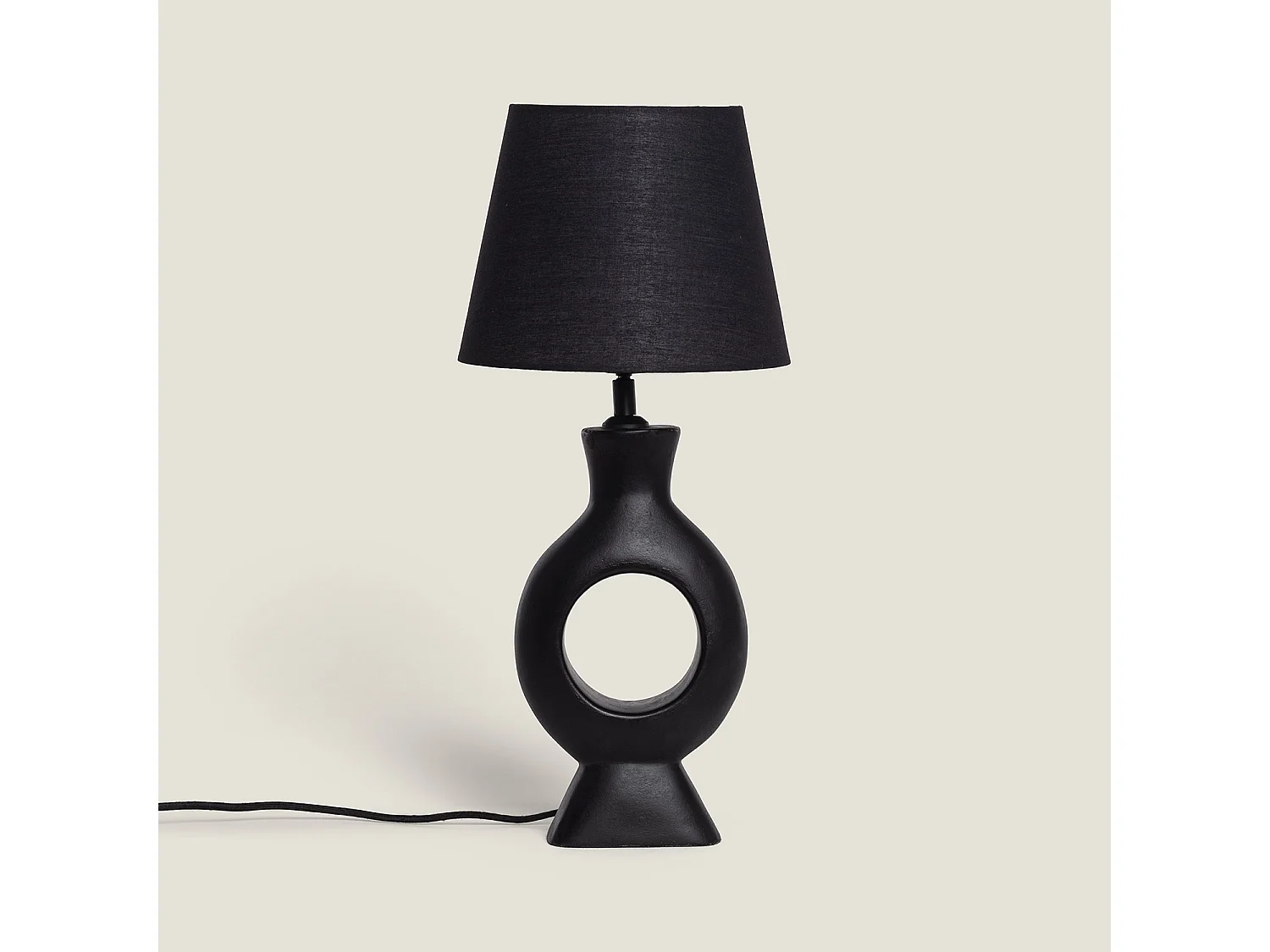 Lampe à Poser Résine Dimahis Noir