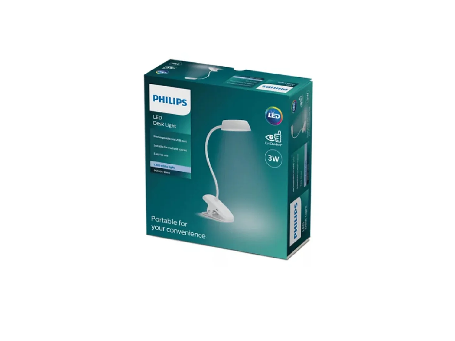 Lampada LED Flexo Scrivania Donutclip 4000K Bianco Naturale
