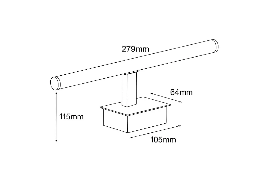 Applique per Quadri LED Slimlight 2700K No Oro Bianco Caldo 279 mm