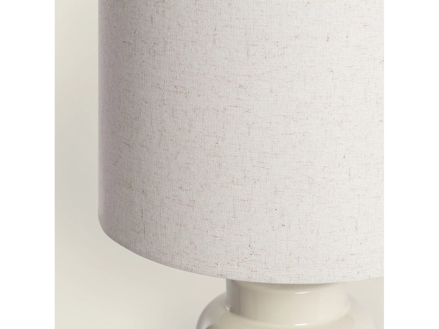 Lámpara de Mesa Cerámica Iker Blanco 510 mm