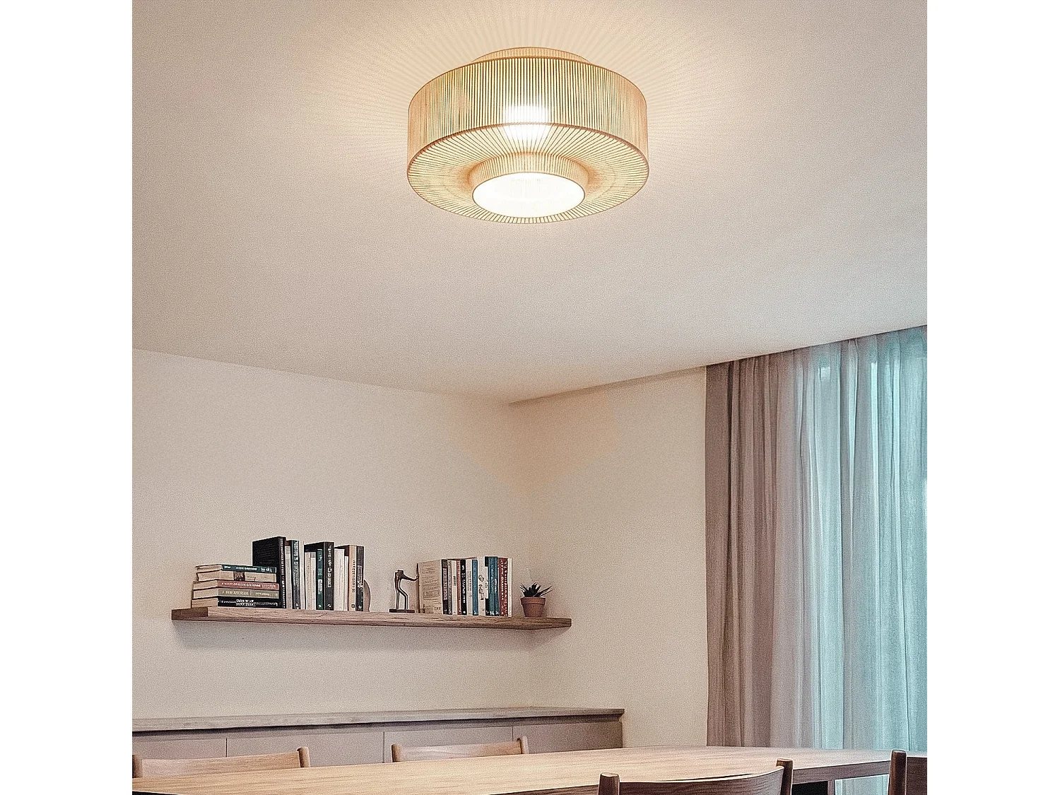 Plafonnier Corde en Coton Alma M Beige