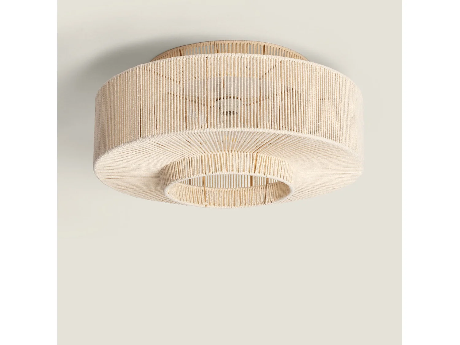 Plafonnier Corde en Coton Alma M Beige