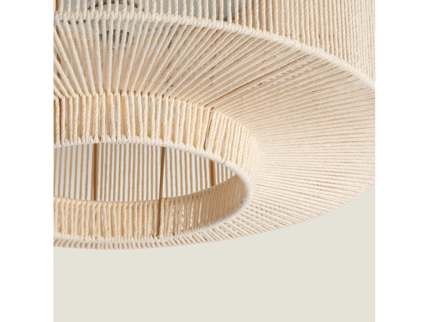 Plafonnier Corde en Coton Alma M Beige
