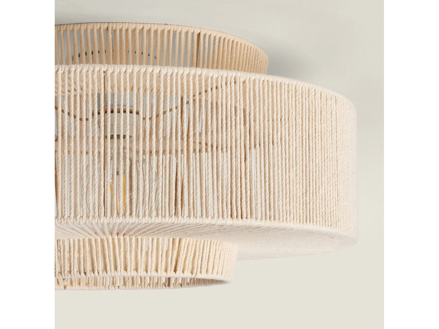 Plafonnier Corde en Coton Alma M Beige