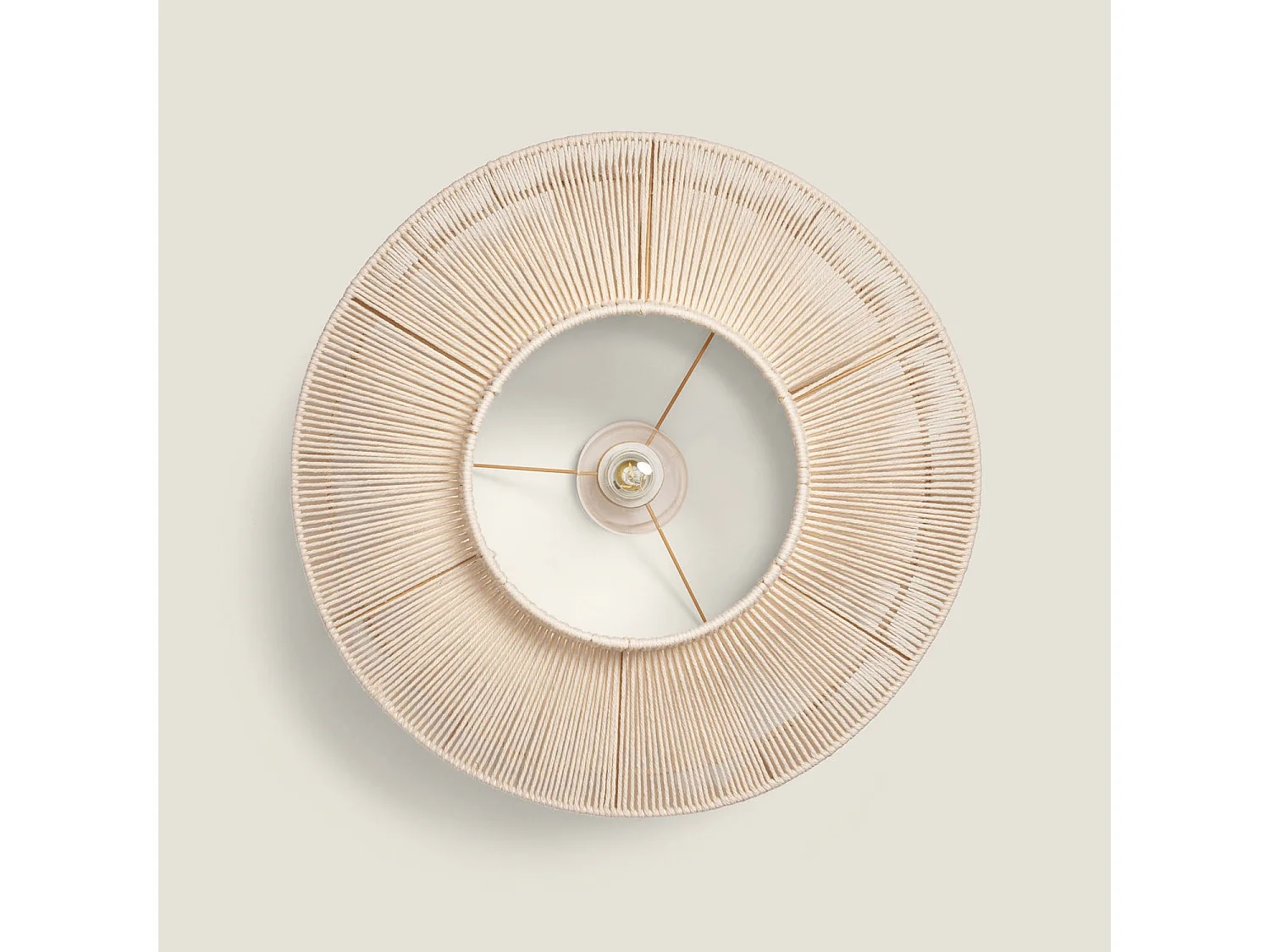 Plafonnier Corde en Coton Alma M Beige