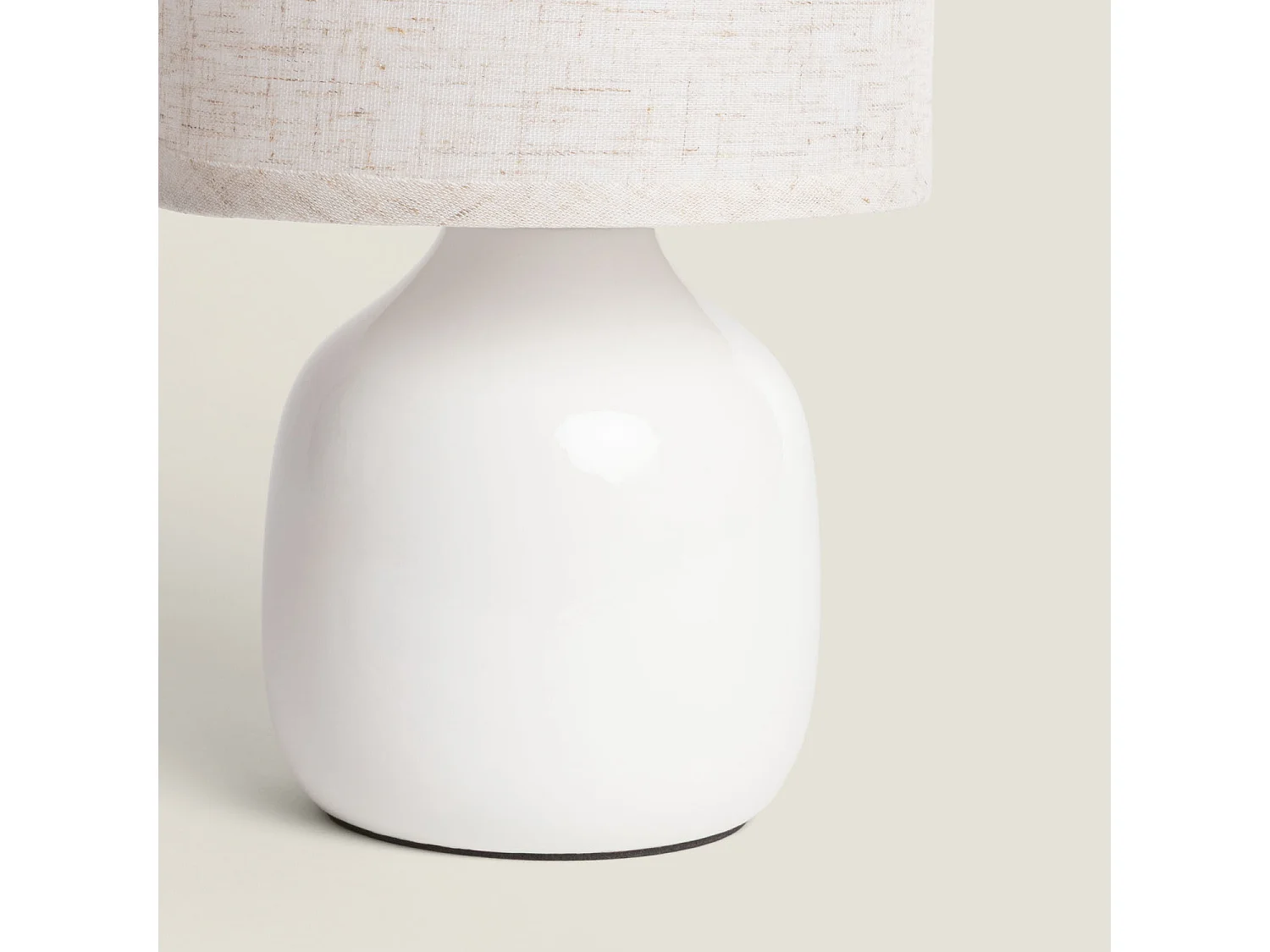 Lámpara de Mesa Cerámica Cleo S Blanco Roto