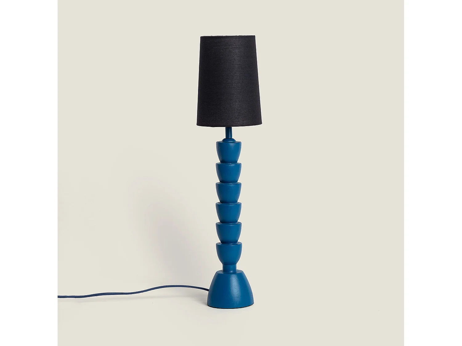 Lampe à Poser Résine Darian Bleu