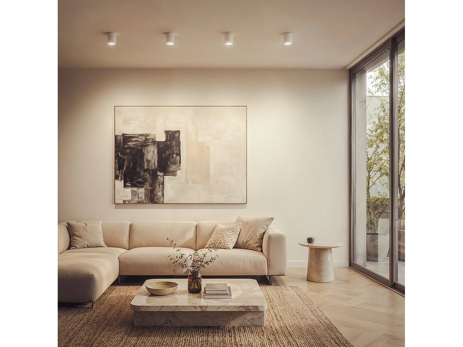Applique da Soffitto Gesso Big Vulni Bianco