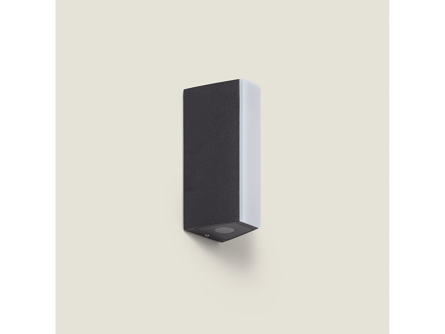 Applique da Parete per Esterno LED Alluminio Doppia Luce Hisar S Nero
