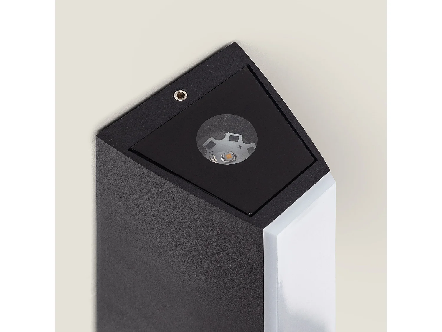 Applique da Parete per Esterno LED Alluminio Doppia Luce Hisar S Nero