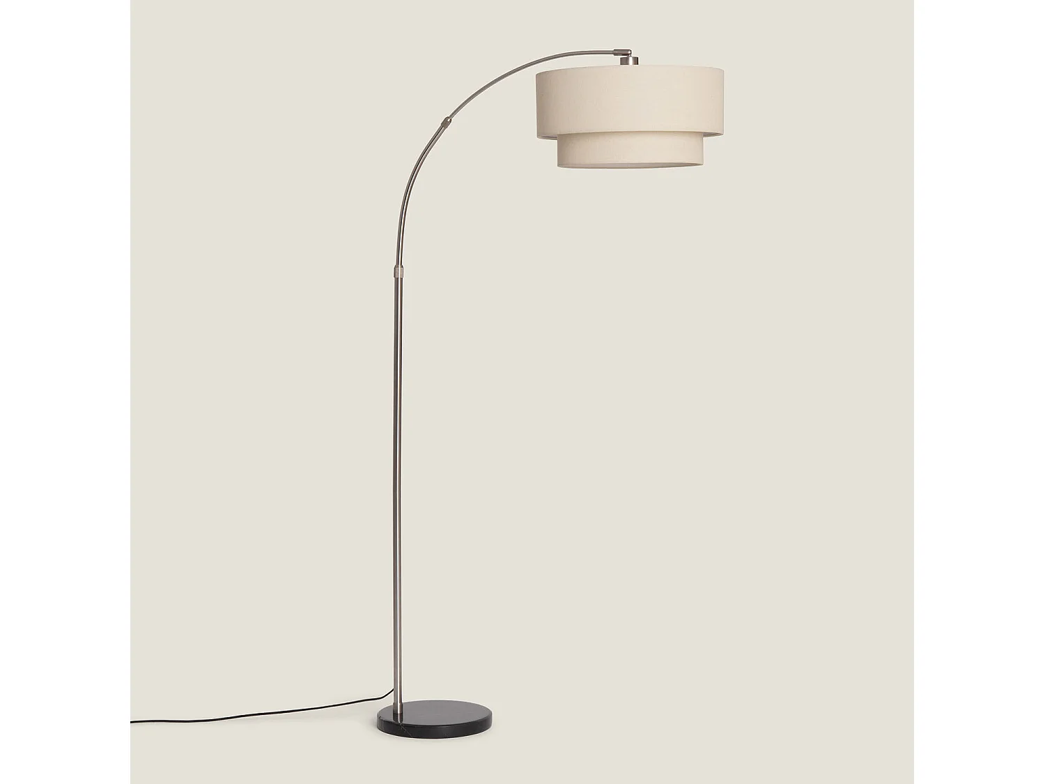 Lampadaire en Fer Liva Beige ↑ 191 cm