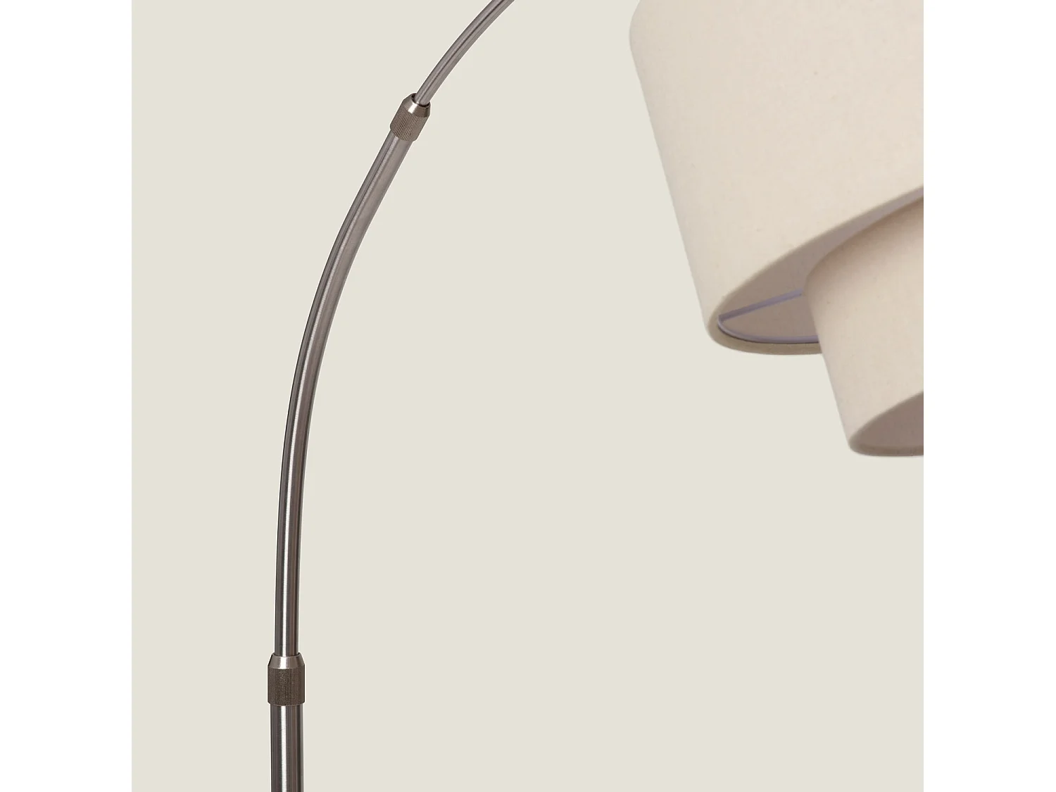 Lampadaire en Fer Liva Beige ↑ 191 cm