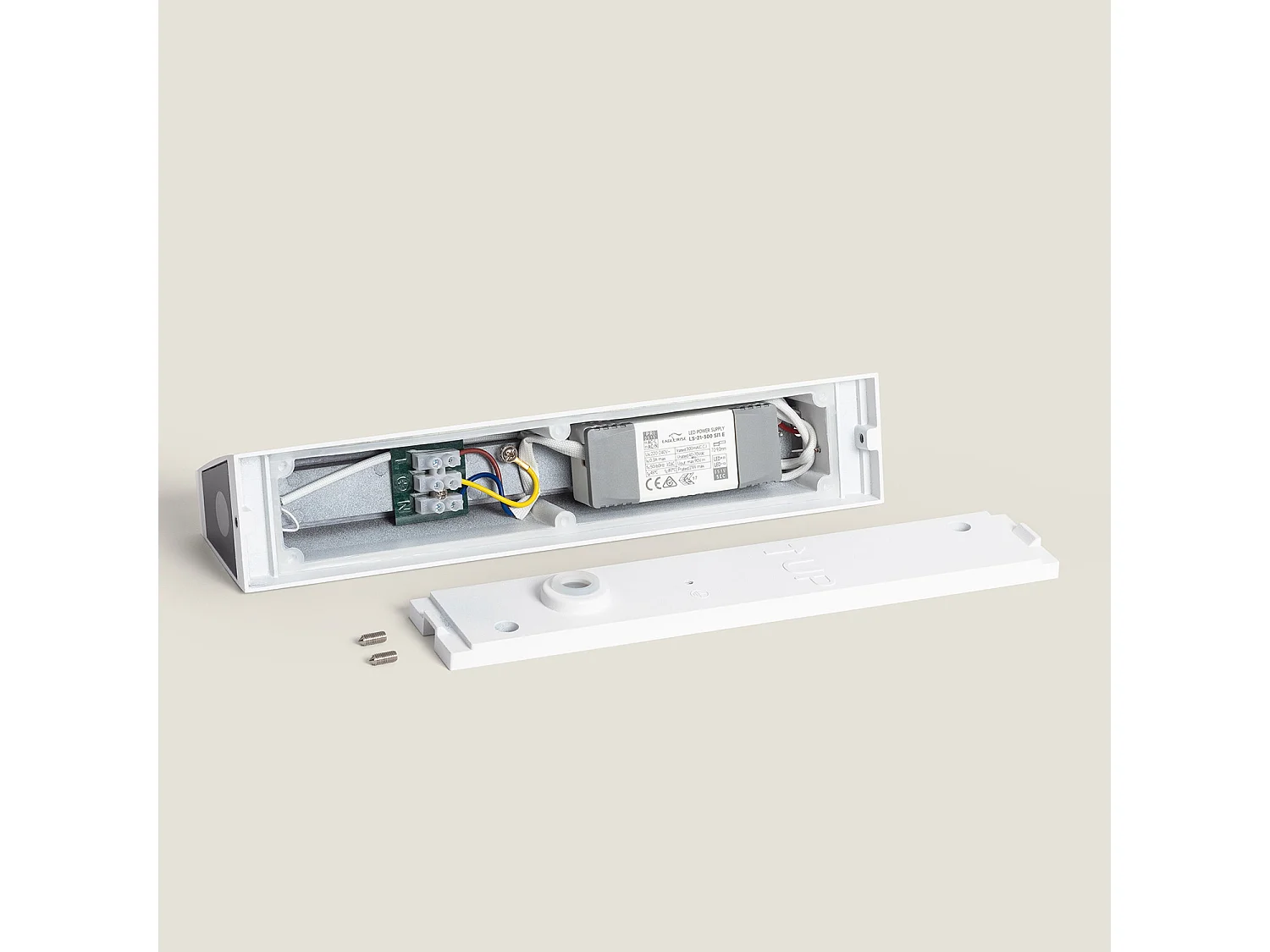 Aplique de Pared Exterior LED Aluminio Doble Cara Hisar M Blanco