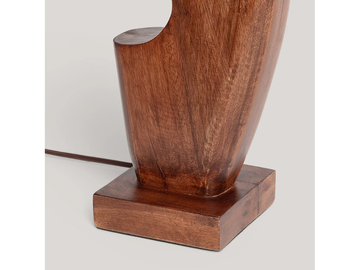 Lámpara de Mesa Madera Hunar IV ILUZZIA Blanco