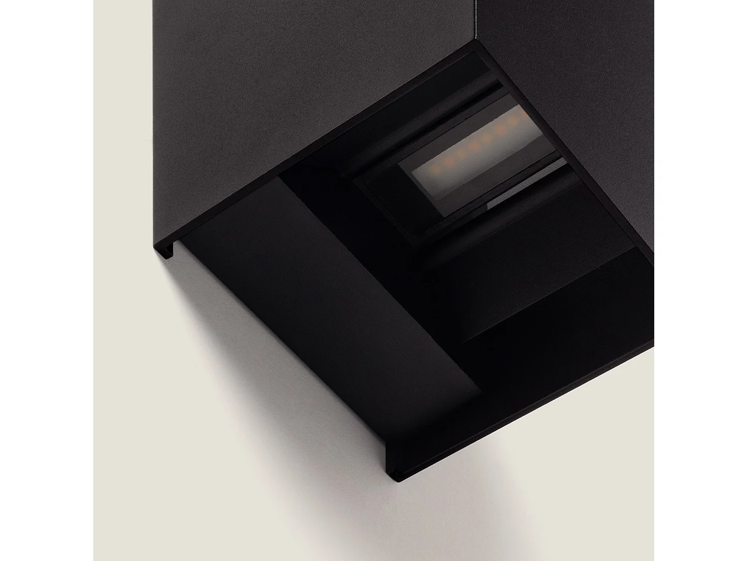 Aplique de Pared Exterior LED 6W Aluminio Iluminación Doble Cara Eros 4000K Negro Blanco Neutro