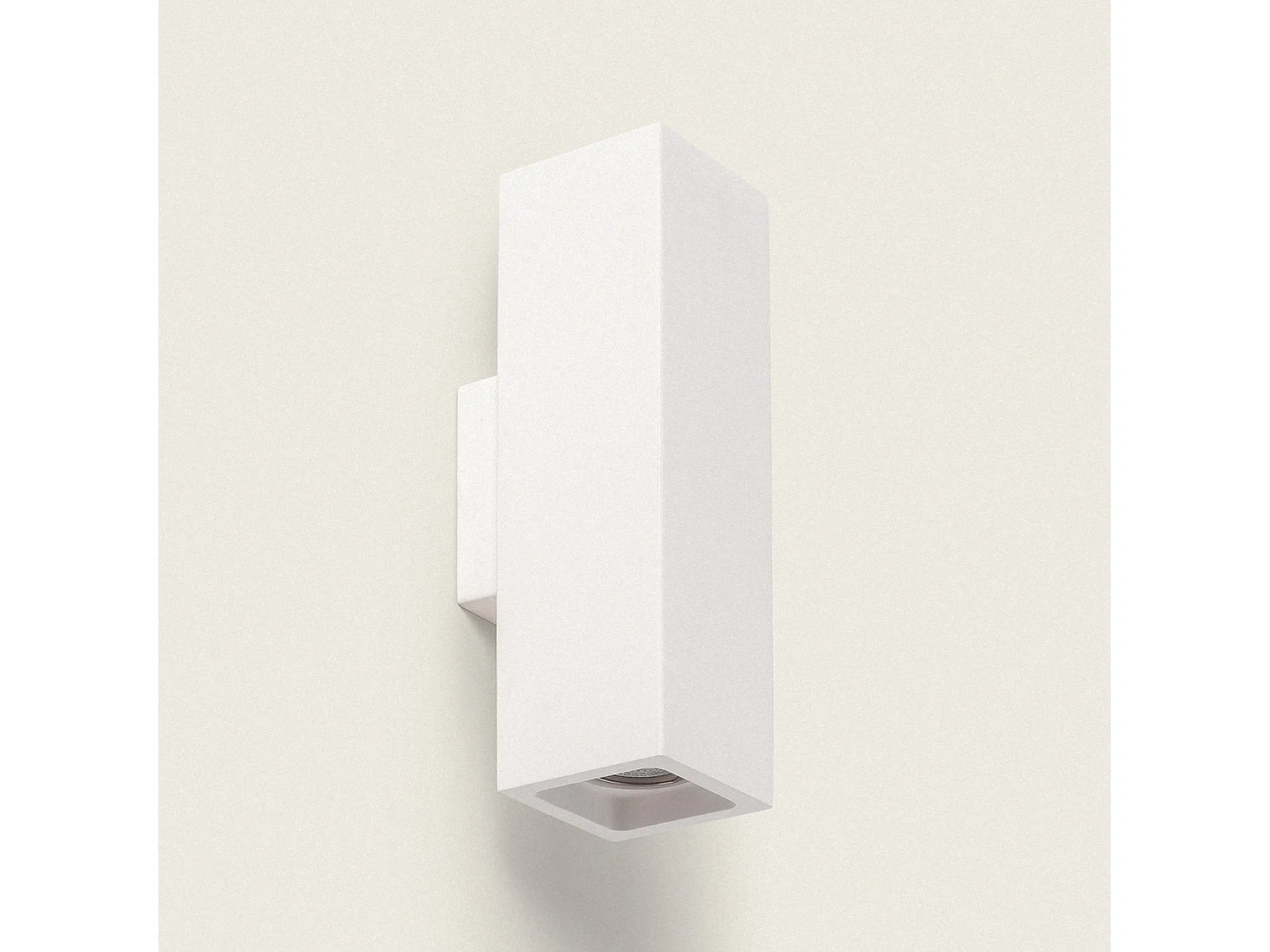 Applique Murale Plâtre Éclairage Double Face Amatista Blanc