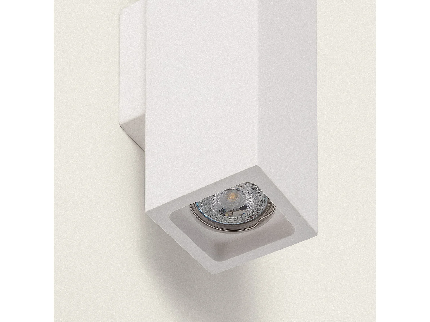 Applique Murale Plâtre Éclairage Double Face Amatista Blanc
