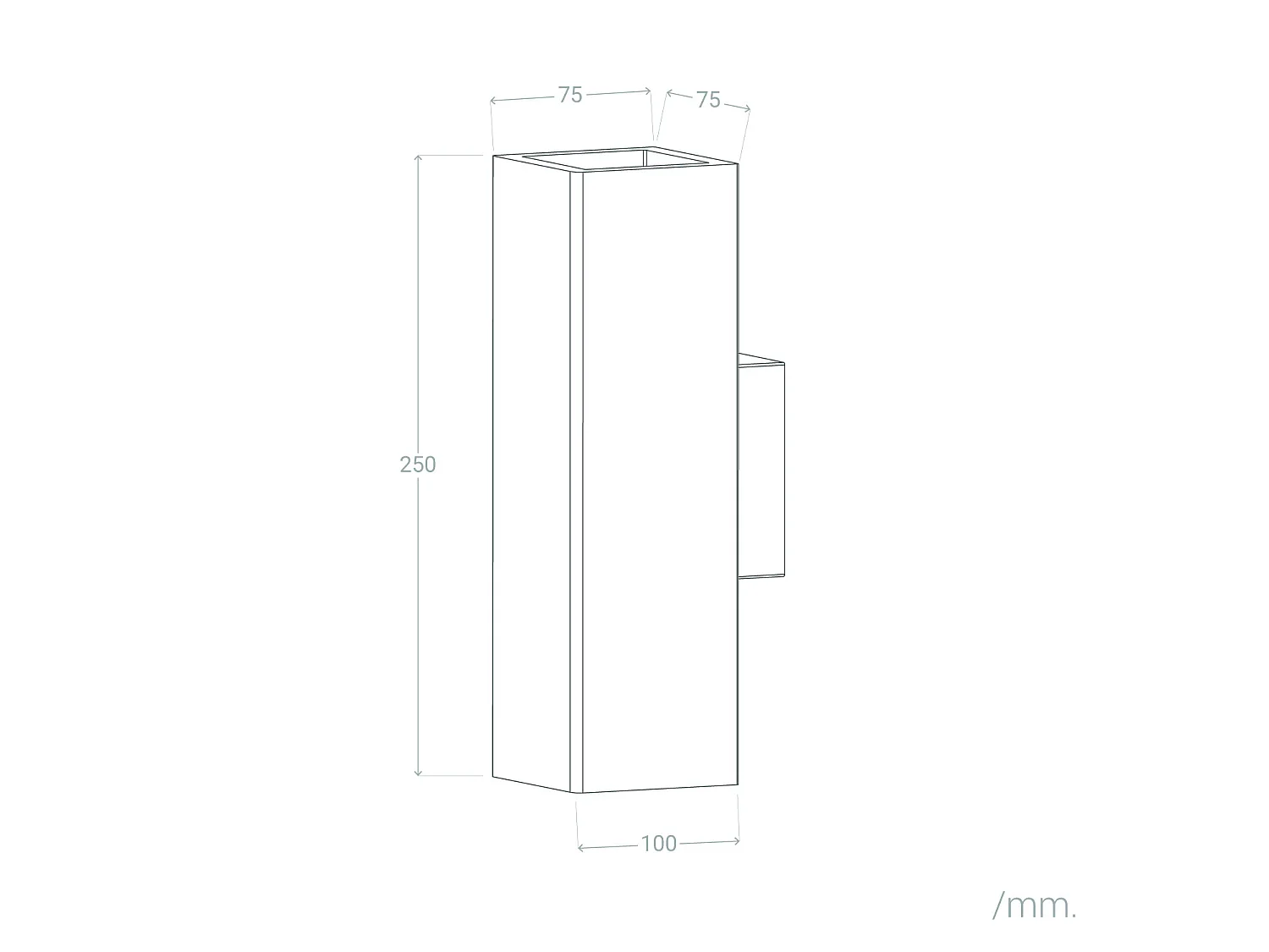 Applique Murale Plâtre Éclairage Double Face Amatista Blanc