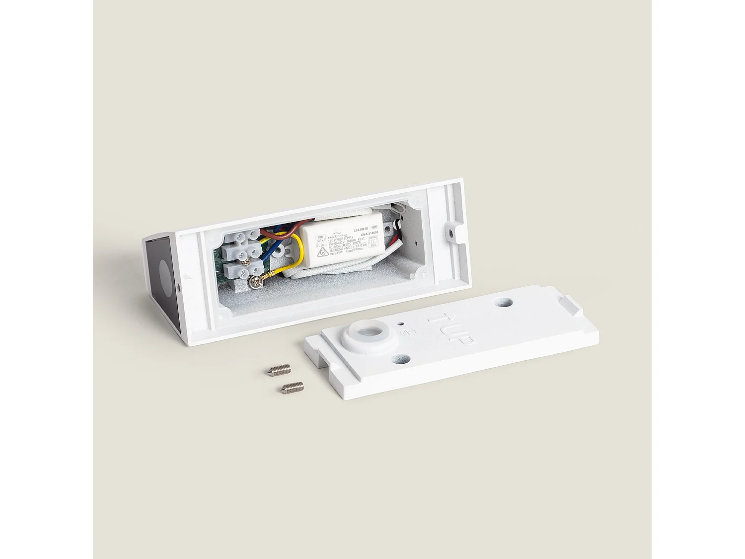 Applique da Parete per Esterno LED Alluminio Doppia Luce Hisar S Bianco