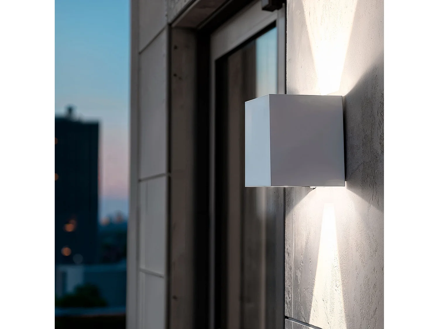Applique da Parete per Esterni LED 6W Alluminio Doppia Luce Eros 4000K Bianco Bianco Naturale