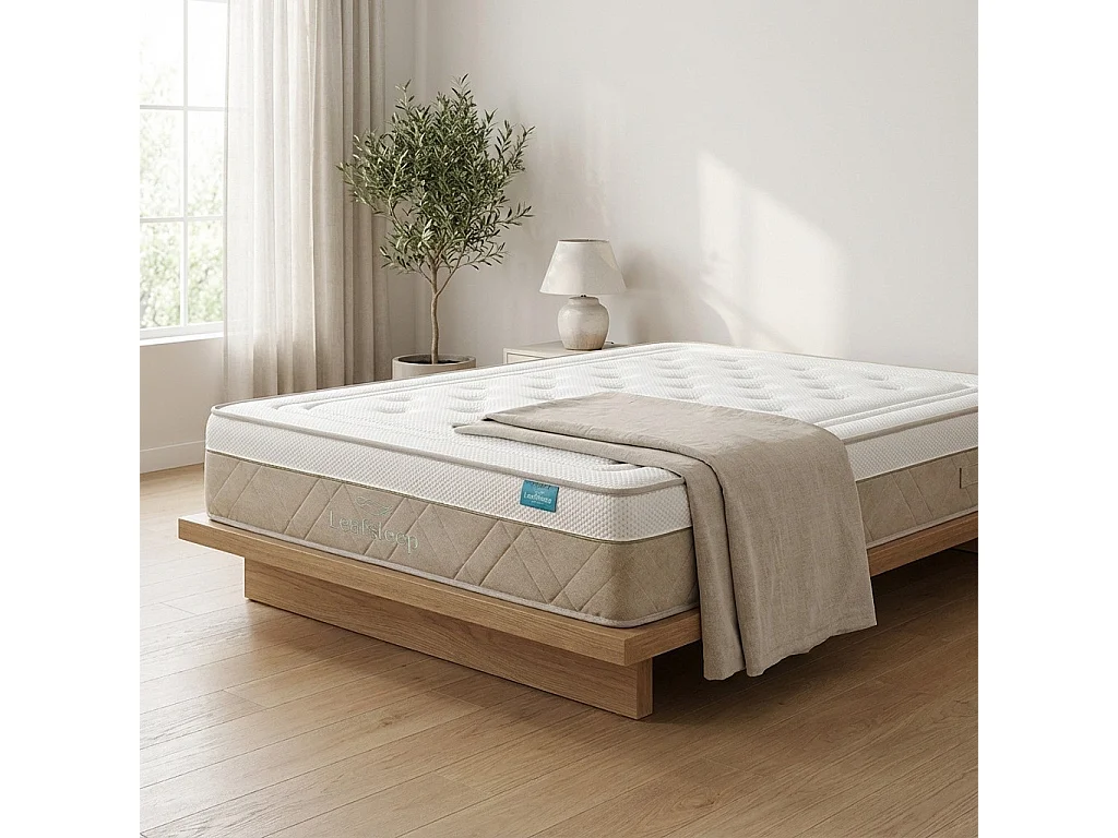 Colchão Nature Spring Deluxe   180 x 80 cm Altura 30 cm  Leafsleep