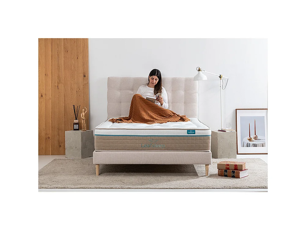 Colchão Nature Prime Viscogel   200 x 200 cm Altura 30 cm  Leafsleep