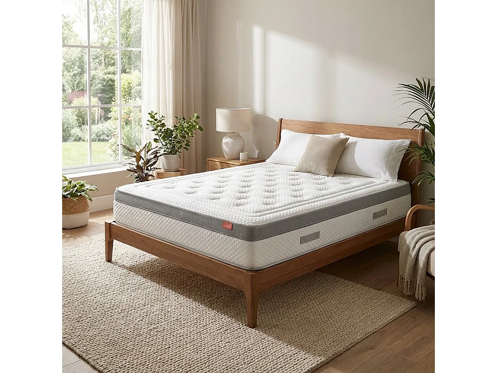 Colchão Noble Deluxe - Molas Ensacadas   200 x 120 cm Altura 30 cm  Mercado do Colchão